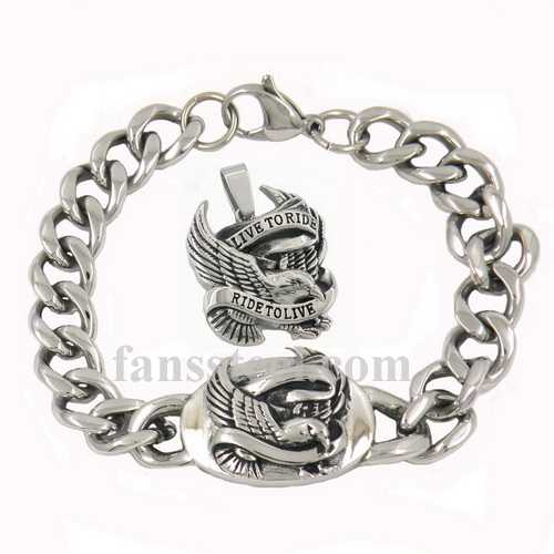 FST00W16 ride to life spirit eagle bracelet pendant sets - Click Image to Close
